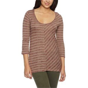 Vans Womens G Abbey Ss V-neck Graphic T-Shirt, Brown, NWT